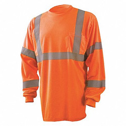 Occunomix T-Shirt,Hi-Vis Orange,31 in. L,XL LUX-LSETP3B-OXL