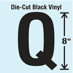 Stranco Die Cut Letter Label,Q DBV-SINGLE-8-Q