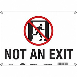 Condor Safety Sign,10 in x 14 in,Aluminum 480J07