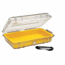 Pelican Micro Case,Yellow,7-1/2"x5-1/16"x2-1/8"  1040-027-100