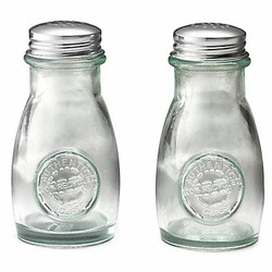 Tablecraft Salt/Pepper Shaker,4.125" H,Glass,PK12 6618