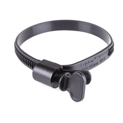 Manufacturer Varies Plastic Hose Clamp,Wing Screw,PK10 PWD-13-100-WG-PA66-BK