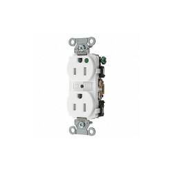 Sim Supply Receptacle,White,15A,Nylon,Duplex Outlet  8200HBWTR