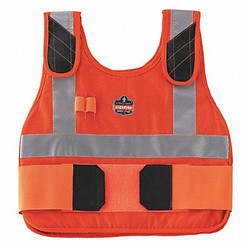 Chill-Its by Ergodyne FR Cooling Vest,Orange,4 hr.,S/M  6215HV
