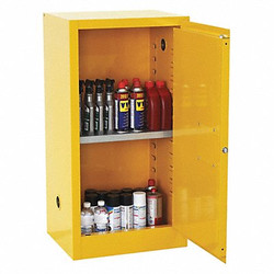 Sandusky Lee Flammable Safety Cabinet,12 gal.,Yellow  SC12F