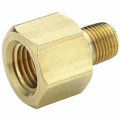 Parker Reducing Adapter, Brass, 3/8 x 1/4 in 222P-6-4