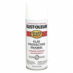 Stops Rust Spray Paint,White,12 oz. 7790830