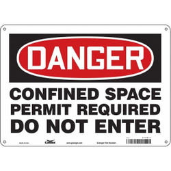 Condor Safety Sign,10 inx14 in,Aluminum  465M17