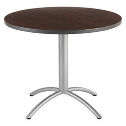 Cafeworks Cafe Table,Round,Walnut,42 in. Diameter 65644