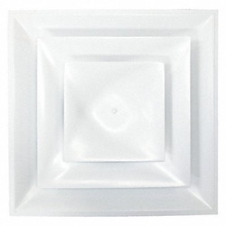 American Louver Ceiling Diffuser,White,12" Duct Size STR-C-12W