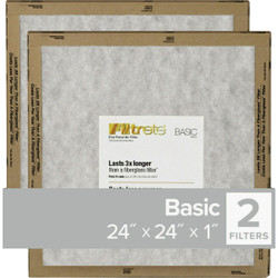 Filtrete 24x24x1 Basic Filter FPL12-2PK-24 Pack of 24