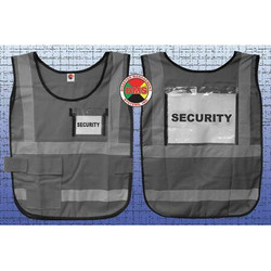 Disaster Management Systems Safety Vest,Gray,Legend Insert,Universal DMS-05837