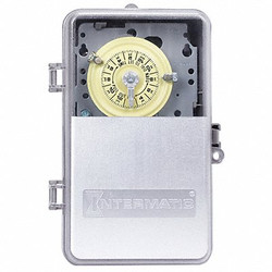 Intermatic Electromechanical Timer,24-Hour,DPST T104PCD82