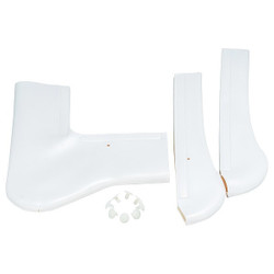 Truebro Undersink Pipe Guard,Vinyl PVC,White 82525