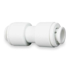 John Guest Adapter Union,1/4 In. Tube OD,PK10 CI0408W-PK10