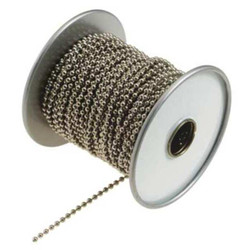 Lucky Line Beaded Chain Spool,100 ft L,Steel 31700