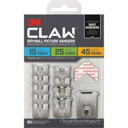 3M Claw Drywall Picture Hanger Variety Pack with Spot Markers 3PHKITM-10ES