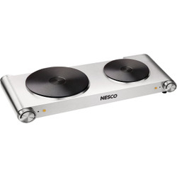 Nesco Double Hot Plate with Die Cast Burner DB-02