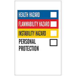 Brady NFPA Label,Vinyl,1-1/4 In.W,PK500 121161