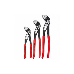 Knipex Water Pump Plier Set,Dipped,3 Pcs 00 20 07 US1