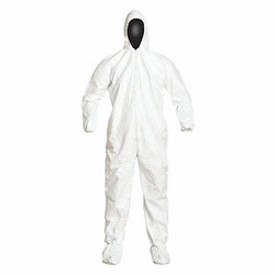 Dupont Coveralls,M,Wht,Tyvek IsoClean,PK25 IC105SWHMD002500