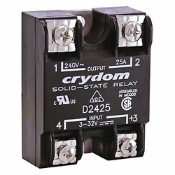 Crydom SolStateRelay,In3-32VDC,Out24-280VAC,SCR D2490