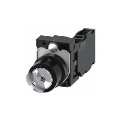 Siemens SelectSwtch,Key,No-Illum,2Pos,22mm,Metal 3SU1100-4BF11-1FA0