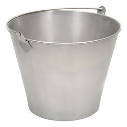 Manufacturer Varies Bucket,Stainless Steel,Silver,Open Head BKT-SS-325