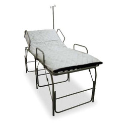 Fsi Medical Field Cot with IV Pole,Blue F-EM-560A-HBSR