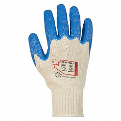 Superior Glove Knit Gloves,Blue/White,PK12 S7NT-6