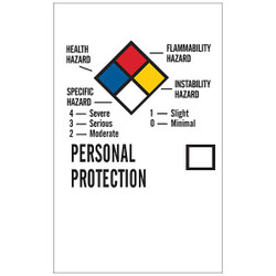 Brady NFPA Label,1-1/4"W,Self-Adh Vinyl,PK500 121163