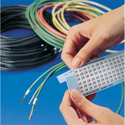 Brady Wire Marker,Printd,Repos Self-Adhes,PK25 WM-5-PK