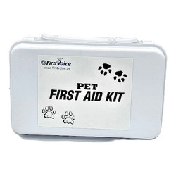 First Voice First Aid Kit w/House,65pcs,9x6",WHT PET02