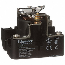Schneider Electric Open Power Relay,5 Pin,240VAC,SPDT 199AX-5