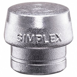 Halder Simplex Hammer Tip,2 In,Hard,Silver 3209050