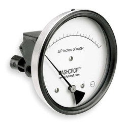 Ashcroft Pressure Gauge,0 to 10 In H2O  451134EDRQMXCYLM10IWD