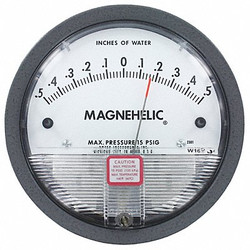 Dwyer Instruments Differential Pressure Gauge,Metal  2301