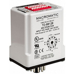 Macromatic MultiFunTimeDelayRelay, 240VAC, 8Pins TD-88161