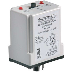 Macromatic Alternating Relay,240VAC,DPDTCross-Wired ARP240A3R