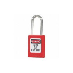 Master Lock Lockout Padlock,KA,Red,1-13/16"H,PK6 S33KAS6RED