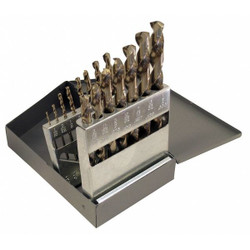 Chicago-Latrobe Jobber Drill Set,15 pc,Cobalt 47795