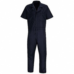 Vf Workwear Short Sleeve Coverall,46 to 48In.,Navy CP40NV LN XL