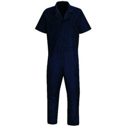 Vf Workwear Short Sleeve Coverall,50 to 52In.,Navy CP40NV LN XXL