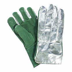 National Safety Apparel Aluminized Gloves,395F,14",PR G51MLLW00214