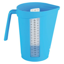 Vikan Measuring Cup,2 qt.,Polypropylene,Blue 60003