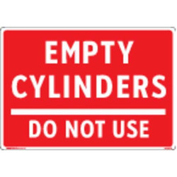 Electromark Gas Cylinder Sign Label,7 in x 10 in  Y1345184