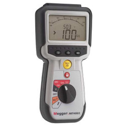 Megger Megohmmeter, 250/500/1000V DC, LCD, Case  MIT400/2