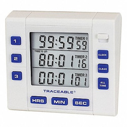 Traceable Alarm Timer, Count Down,Count Up, 100hr 5000