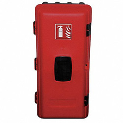 Jonesco Fire Ext Cabinet,Black; Red,Polyethylene JEBE06