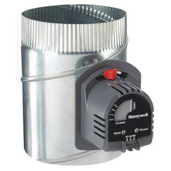 Honeywell Home Round Damper,Gr/Rd/Steel,8 in. Dia. ARD8TZ